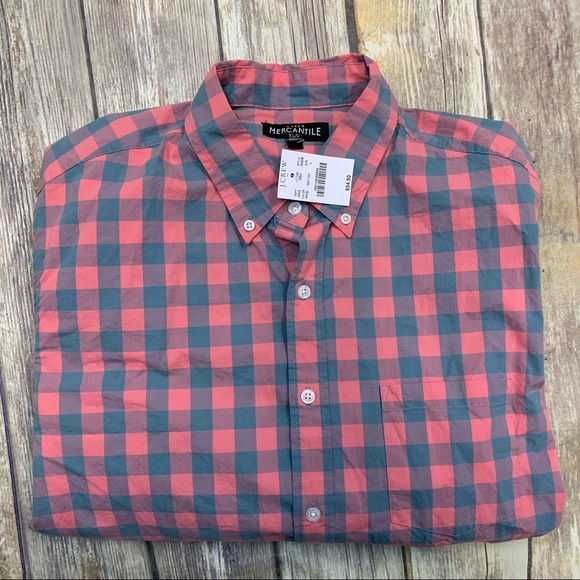 J.Crew Mercantile Flex Plaid Check Button Up Long Sleeve Shirt - Picture 2 of 6